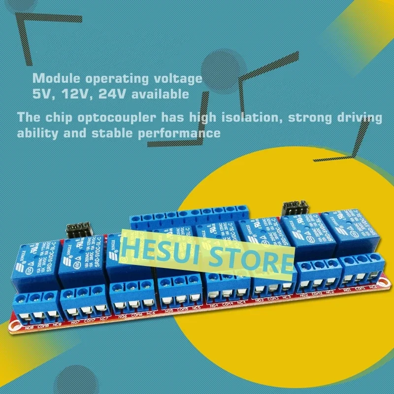 Módulo de relé de 8 canales co - Relay 8 Channel Board reseña y precio