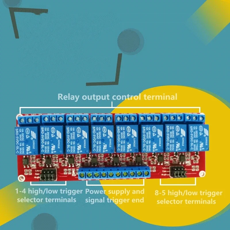 Módulo de relé de 8 canales co - Relay 8 Channel Board reseña y precio