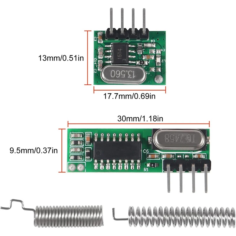 Transmisor y receptor inalámbr - 433Mhz Receiver Module reseña y precio