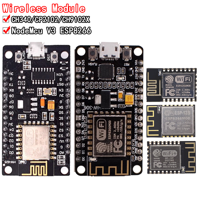Módulo inalámbrico CH340/CP210 - Esp8266 Nodemcu Board reseña y precio