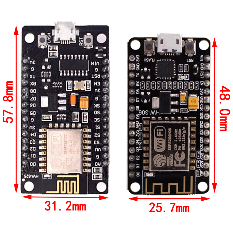 Módulo inalámbrico CH340/CP210 - Esp8266 Nodemcu Board reseña y precio