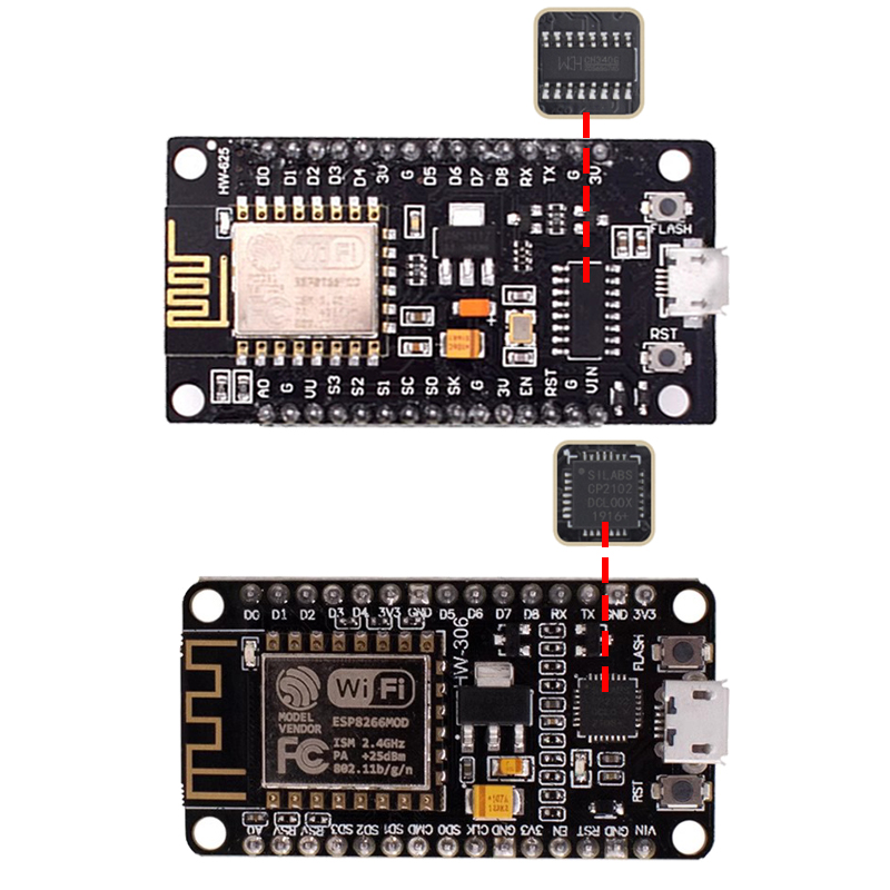 Módulo inalámbrico CH340/CP210 - Esp8266 Nodemcu Board reseña y precio