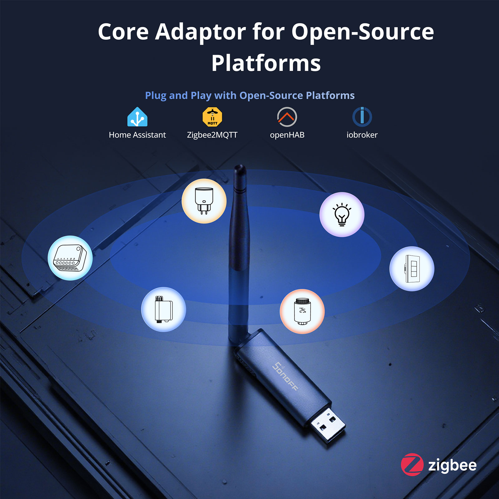 SONOFF Dongle Plus MG24, adapt - Zigbee Coordinator Stick reseña y precio