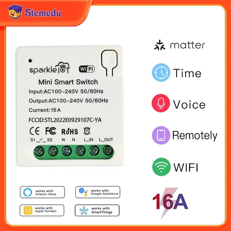 16A Matter WIFI interruptor in - Home Automation Tutorial reseña y precio